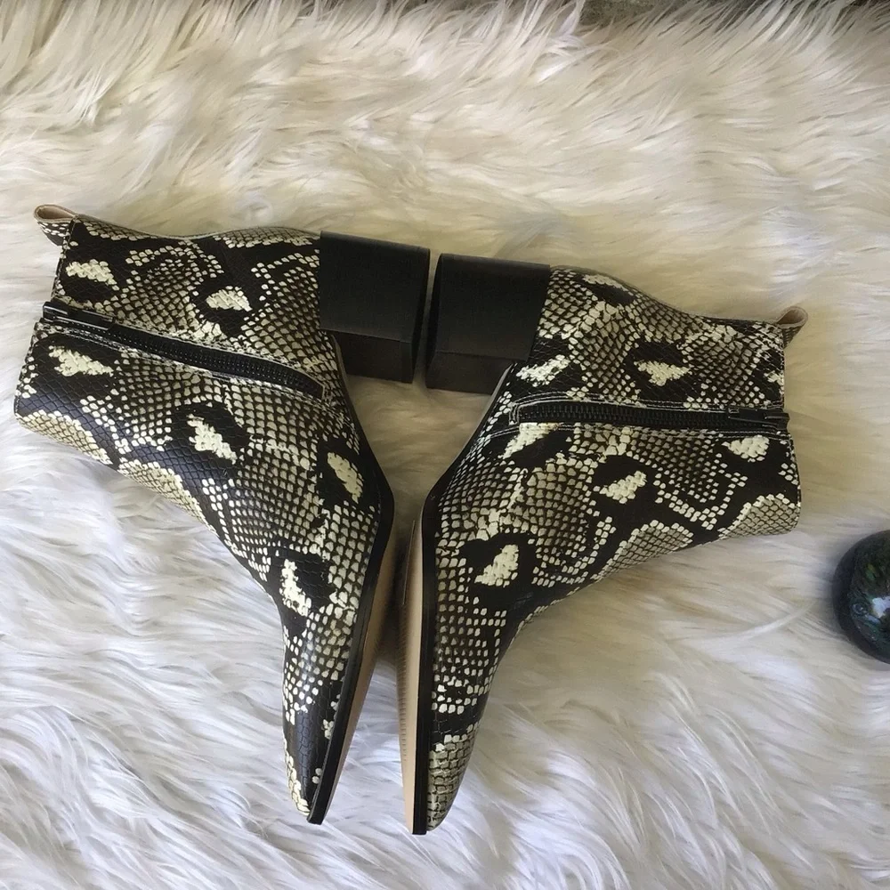 Said Fifth Avenue Emerson Snake Print Booties